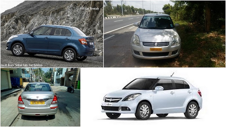 Dzire Car rental With Driver in bangalore, book now and get the best price,