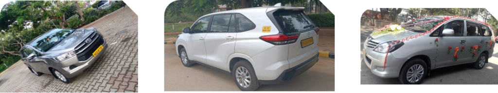 innova for renta bangalore, innova crysta for rental banagalore, innova hycross for hire