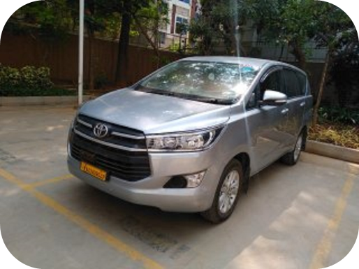 Toyota innova crysta car for rent in bangalore.